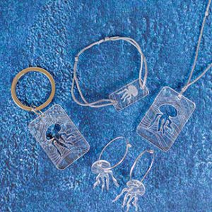 Conjunto 4 piezas medusa